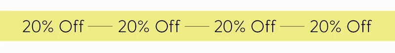 20% Off