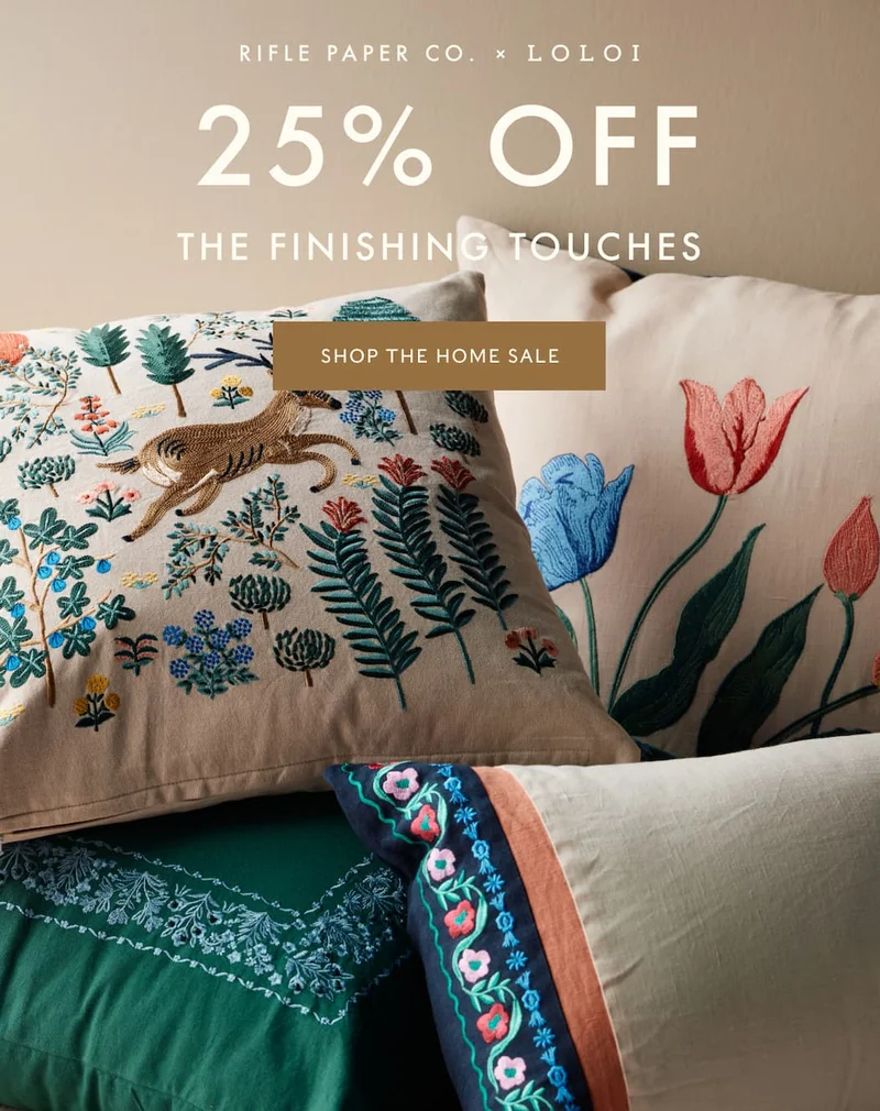 25% OFF the finishing touches - Shop The Home Sale