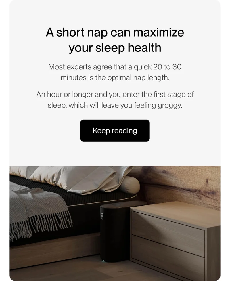A short nap can maximize your sleep health