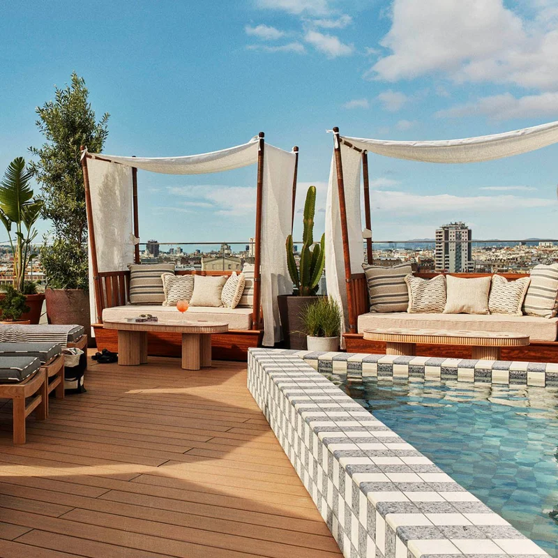 Rooftop pool