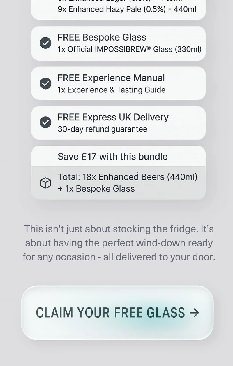 Get a free glass today with our best-selling bundle!