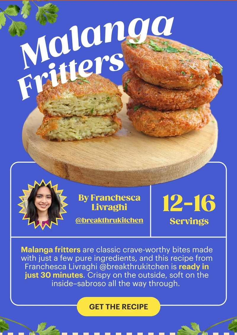 Malanga Fritters GET THE RECIPE