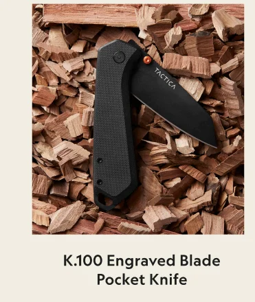 K.100 Engraved Blade Pocket Knife