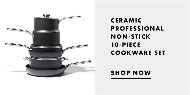 Ceramic Professional Non-Stick 10-Piece Cookware Set. SHOP NOW.