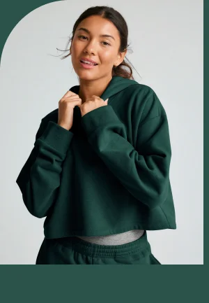 Happiness Cropped Hoodie