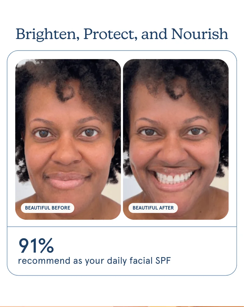 Brighten, Protect, and Nourish [91% recommend as your daily facial SPF]