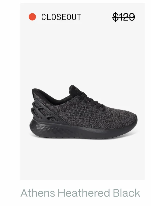 Athens Heathered Black