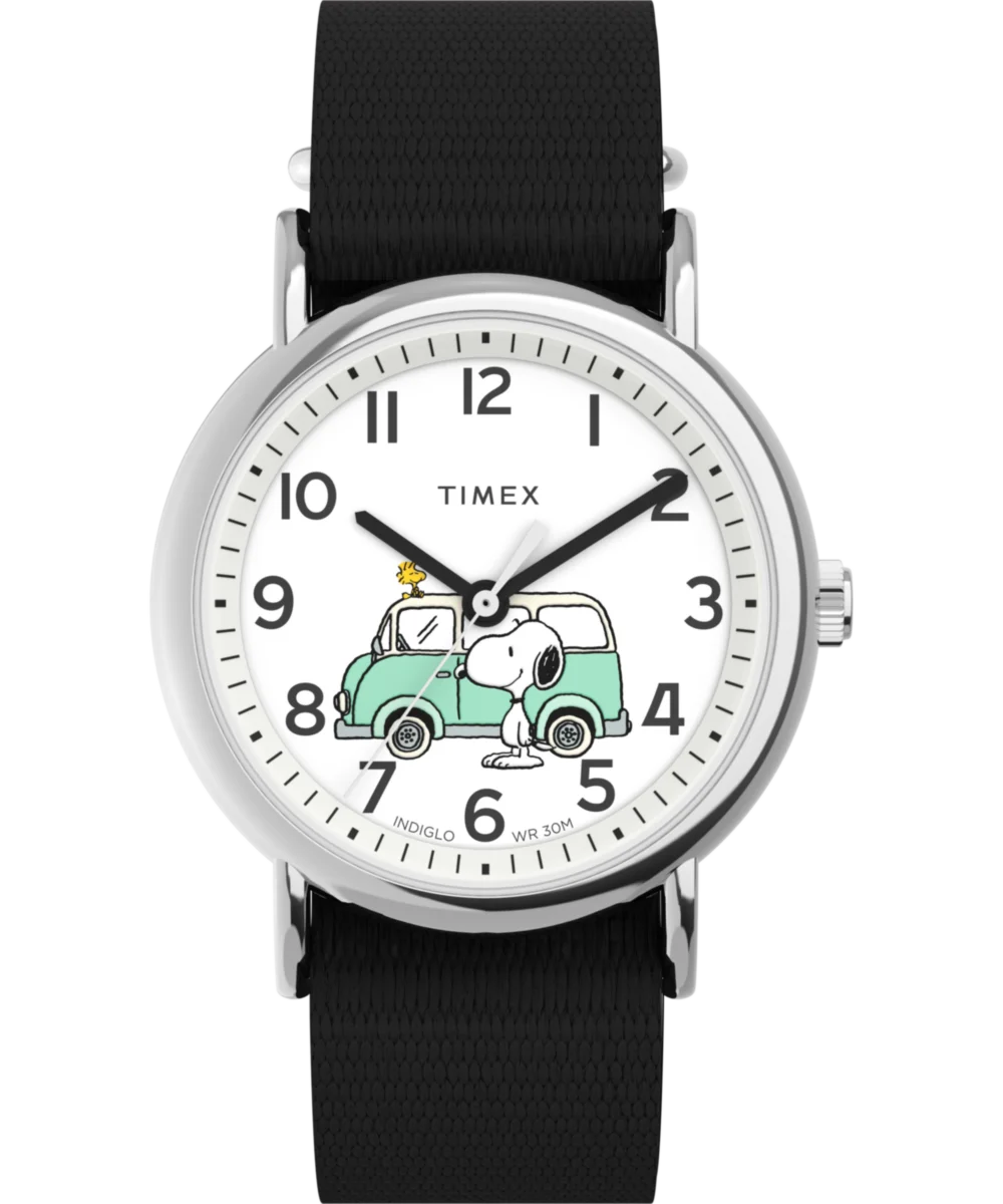 Image of Timex Weekender x Peanuts Van 38mm Fabric Strap Watch