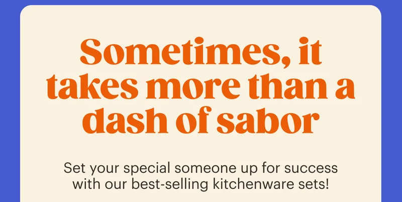 Sometimes, it takes more than a dash of sabor