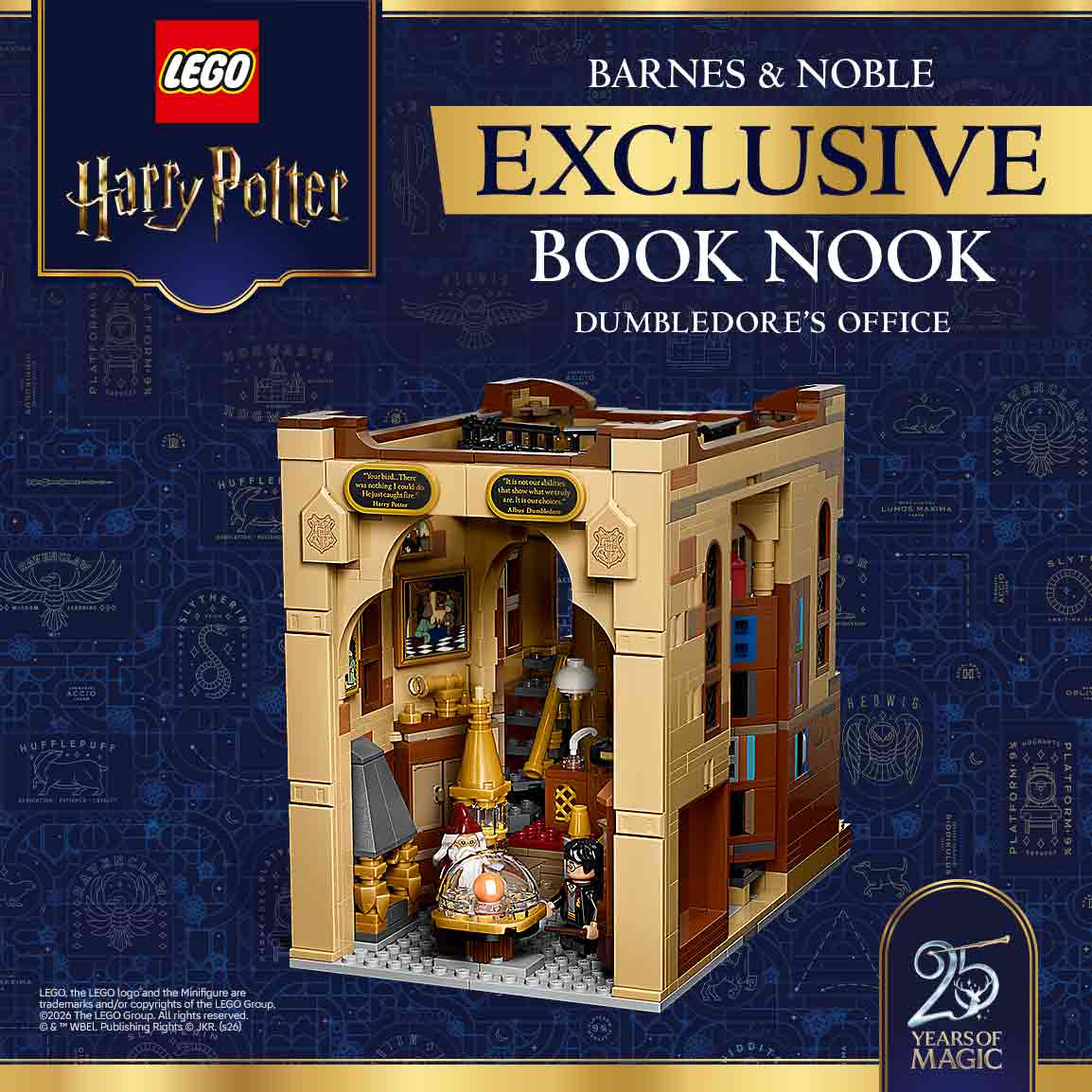 LEGO Harry Potter BARNES & NOBLE EXCLUSIVE BOOK NOOK DUMBLEDORE'S OFFICE