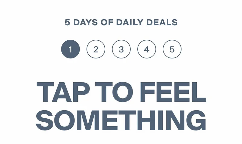 5 Days of Deals. Today's deal is 40% off your post-shower bliss.
