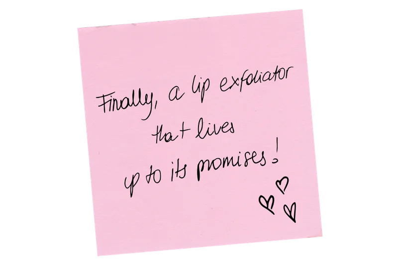 Customer Review: "Finally, a lip exfoliator that lives up to its promises."