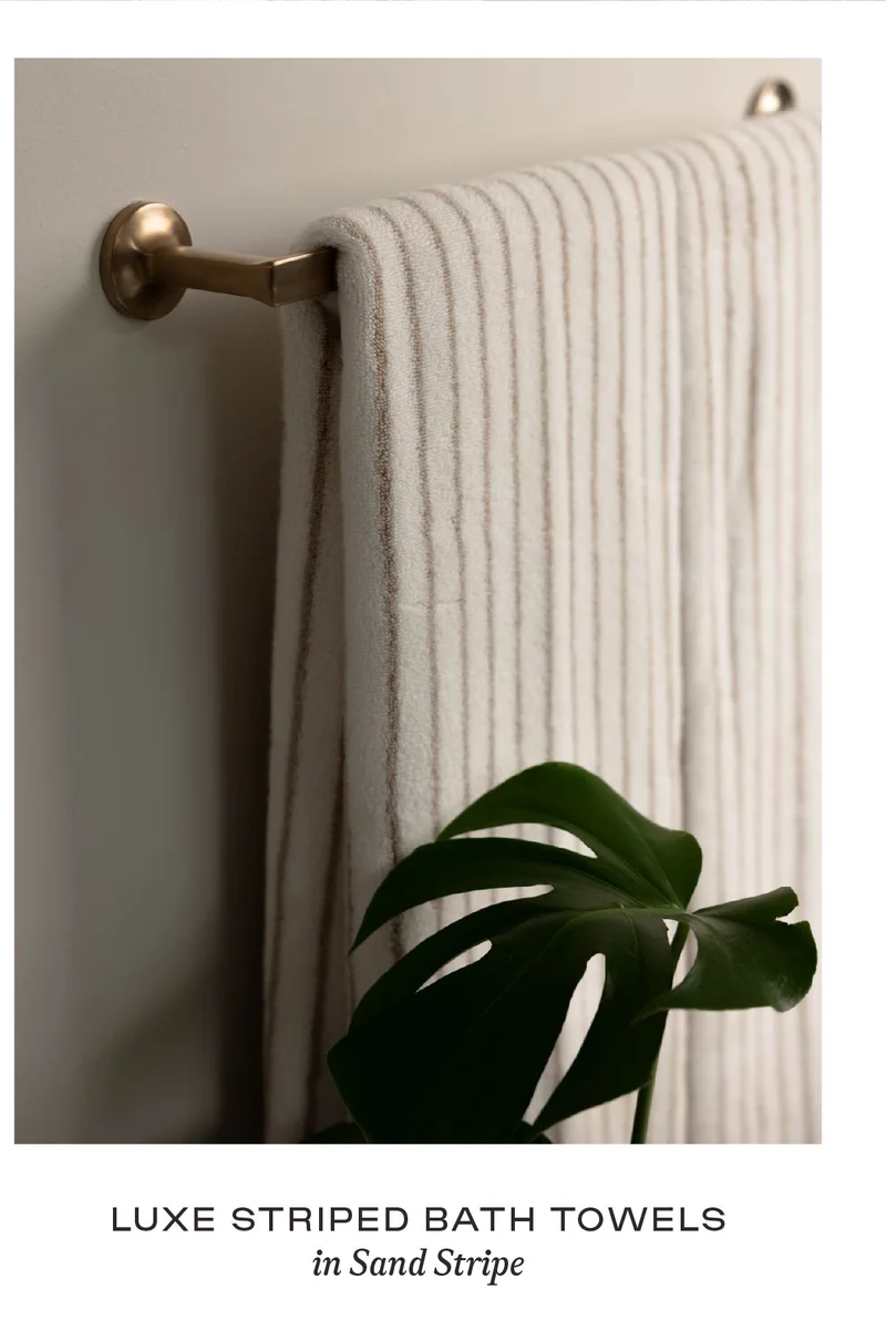 Luxe Striped Bath Towels - Shop Now Luxe Striped Bath Towels - Shop Now