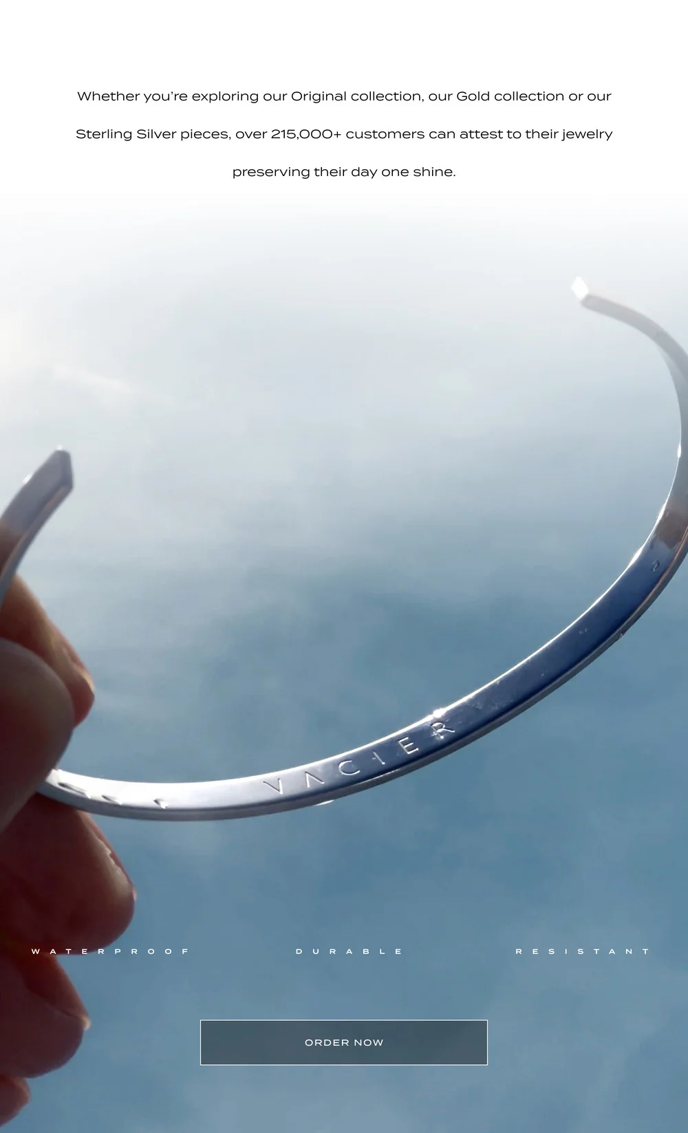 Be it fresh or salt water, you'll have peace of mind with waterproof jewelry.