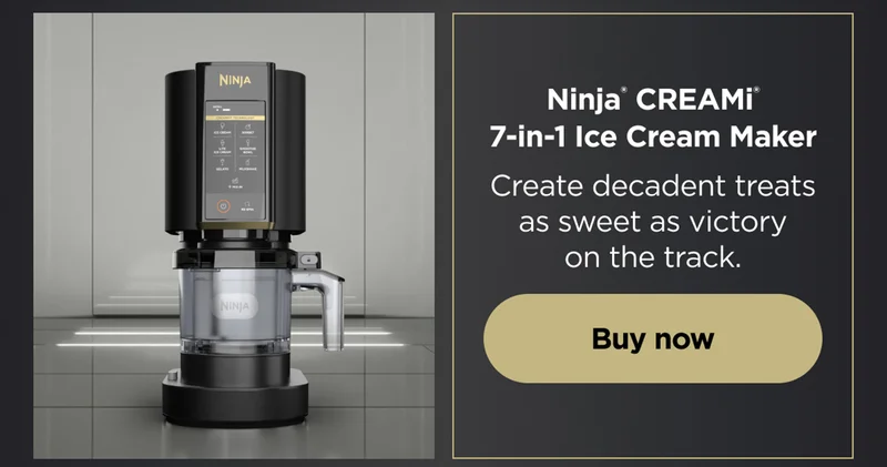 Ninja® CREAMI® 7-IN-1 Ice Cream Maker--Create decadent treats as sweet as victory on the track.
