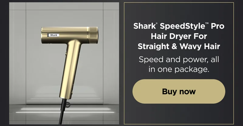 Shark® Speedstyle™ Pro Hair Dryer For Straight & Wavy Hair-- Speed and power, all in one package.