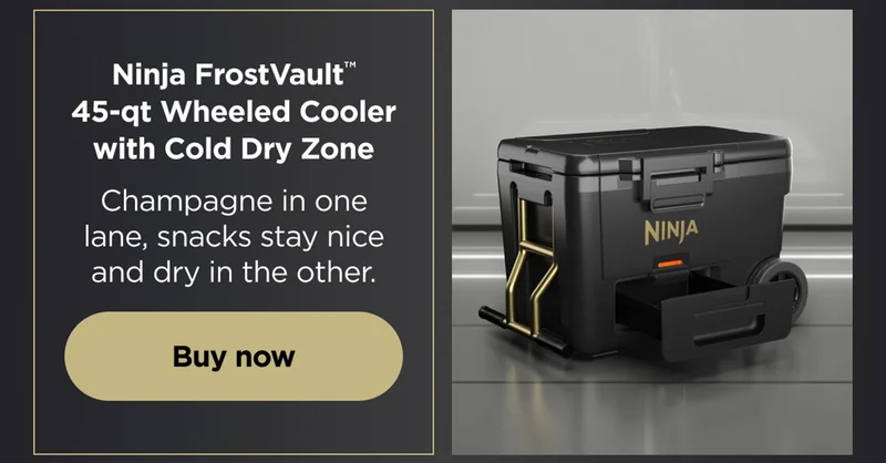 Ninja FrostVault™ 45-qt Wheeled Cooler with Cold Dry Zone