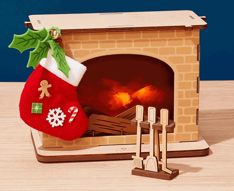 Make spirits bright with the NEW Cozy Glowing Fireplace!