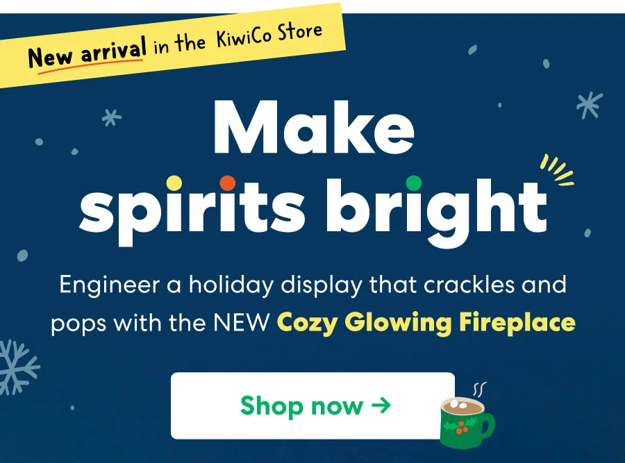 Make spirits bright with the NEW Cozy Glowing Fireplace!
