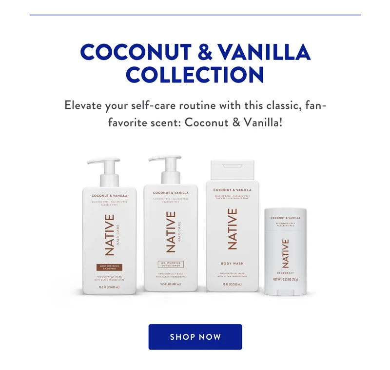 COCONUT & VANILLA COLLECTION | Elevate your self-care routine with this classic, fan-favorite scent: Coconut & Vanilla! |SHOP NOW