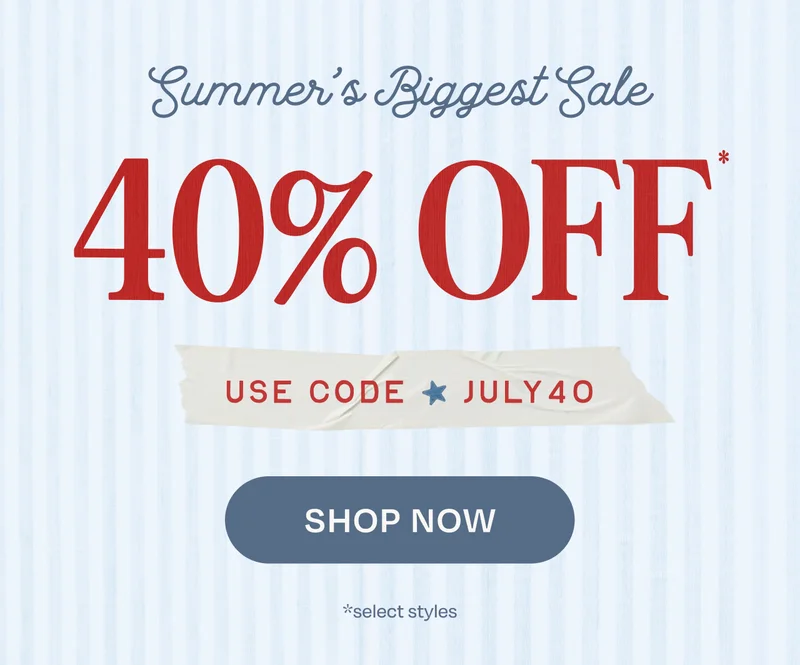 40% Off Select Styles