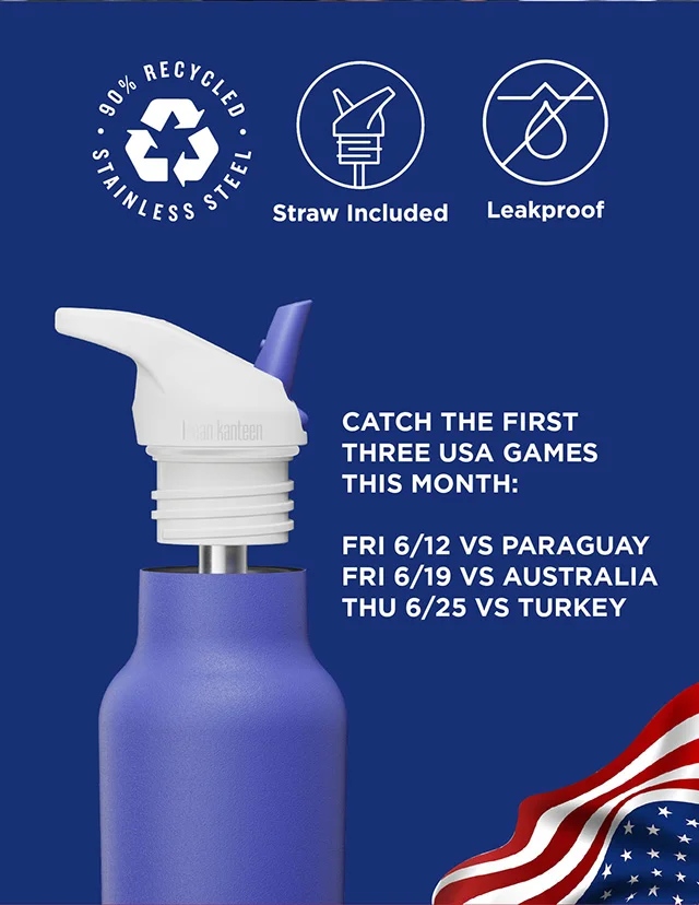 USA Bottle - 90% Recycled Steel