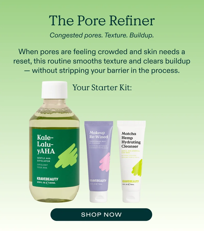 The Pore Refiner - Kale-Lalu-yAHA, Makeup Re-Wined, Matcha Hemp Hydrating Cleanser