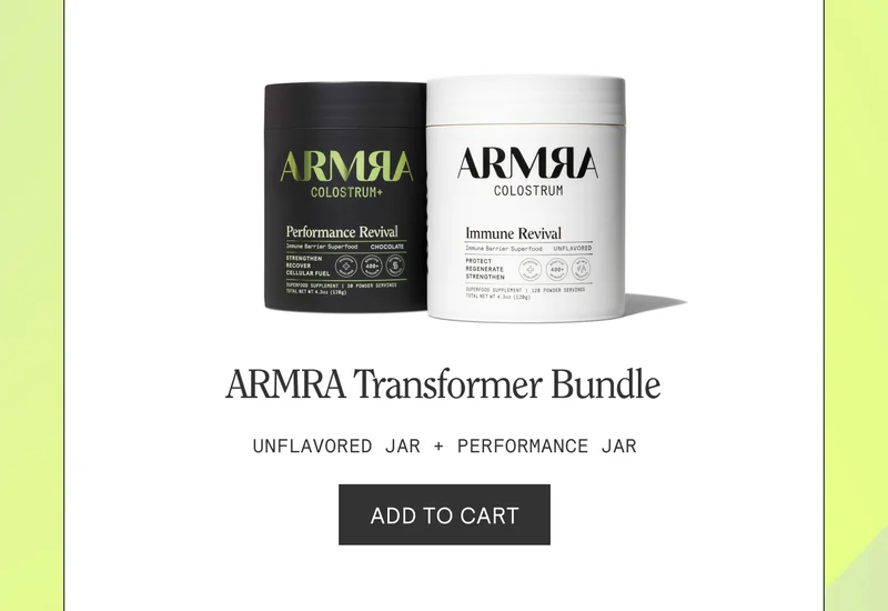 ARMRA Transformer Bundle Unflavored Jar + Performance Jar Add to Cart