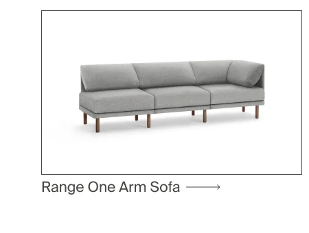 Range 3-Piece One Arm Sofa