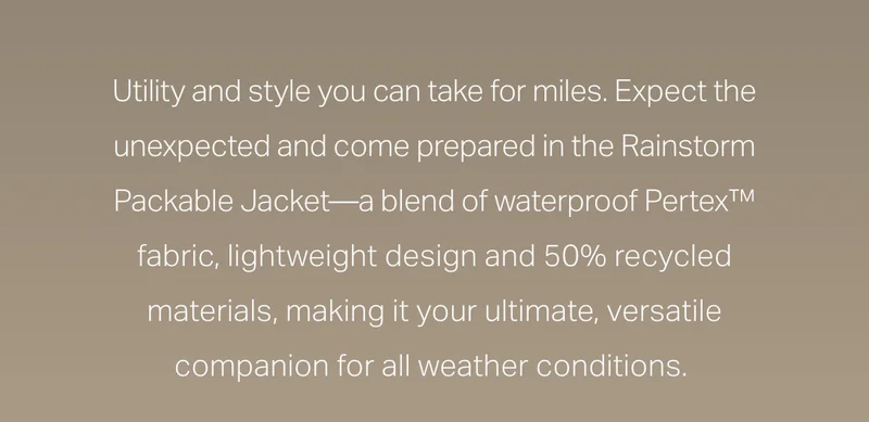 Utility and style you can take for miles.