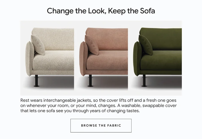 Change the look, keep the sofa
