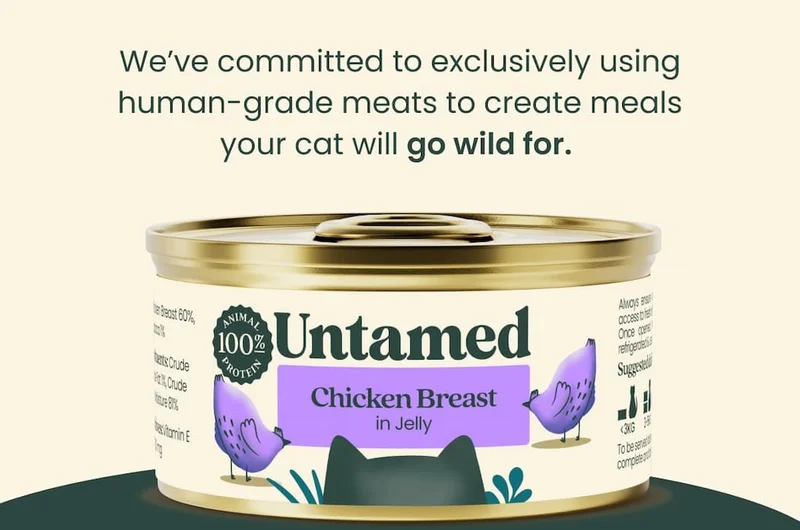 We've committed to exclusively using human-grade meats to create meals your cat will go wild for.