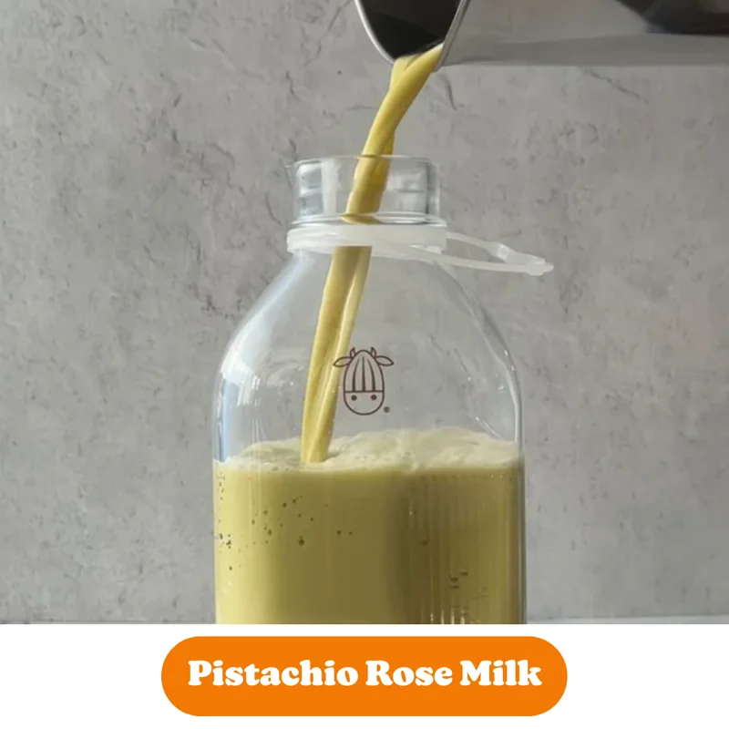 Pistachio Rose Milk