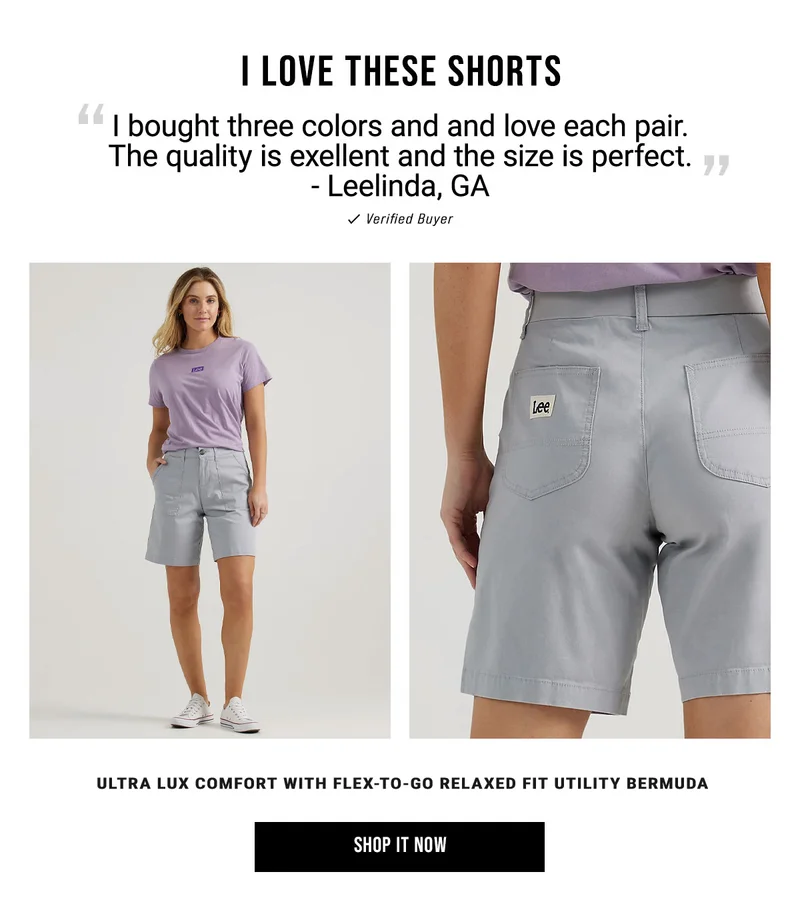 Ultra Lux Comfort With Flex-to-go Relaxed Fit Utility Bermuda Shop It Now