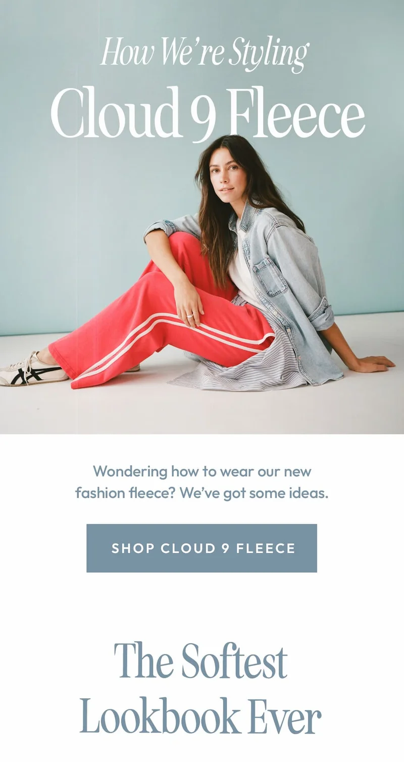 How we’re styling Cloud 9 fleece