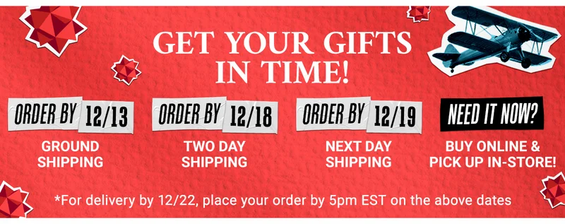 Get Your Gifts In Time!