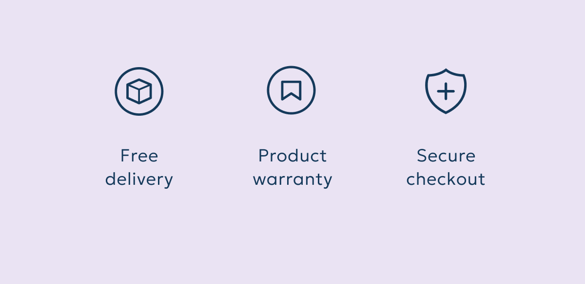Free delivery - Product warranty - Secure checkout