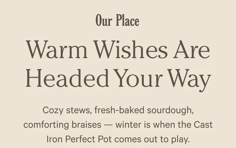 Our Place - Warm Wishes Are Headed Your Way