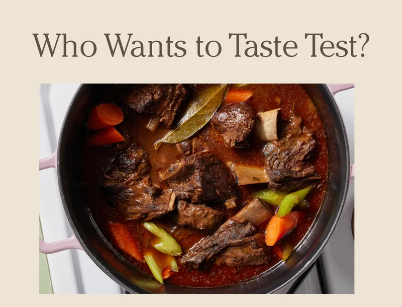 Who Wants to Taste Test?