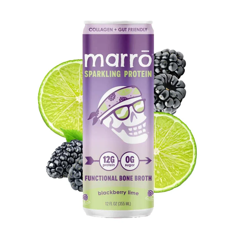 Sparkling Bone Broth, Blackberry Lime, 13 Fl Oz