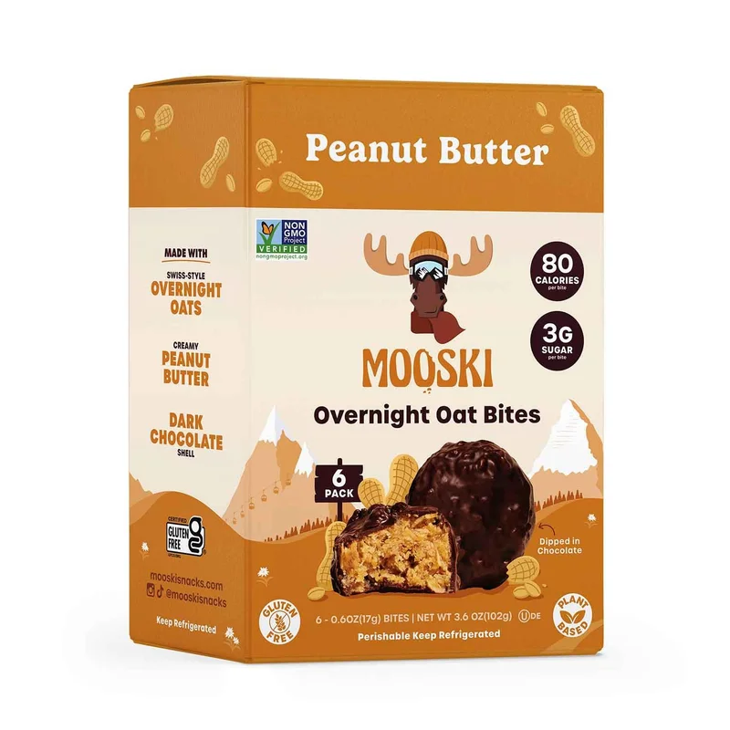Overnight Oat Bites, Peanut Butter, 3.6 Oz
