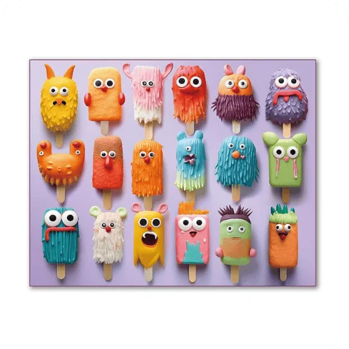 Popsicle Monsters Puzzle Popsicle Monsters Puzzle