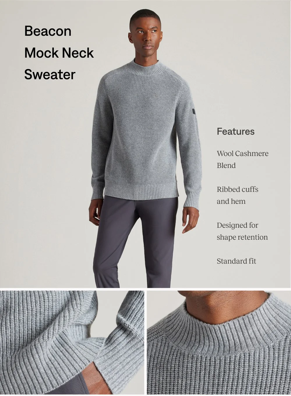 Beacon Mock Neck Sweater