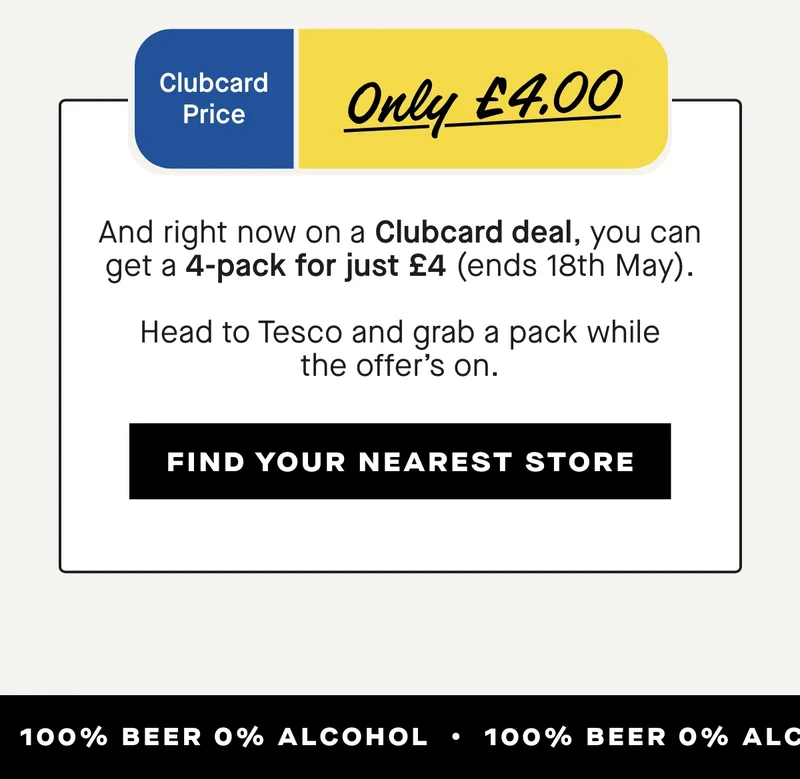 And right now on a Clubcard deal, you can get a 4-pack for just £4 (ends 18th May).  Head to Tesco and grab a pack while the offer’s on.