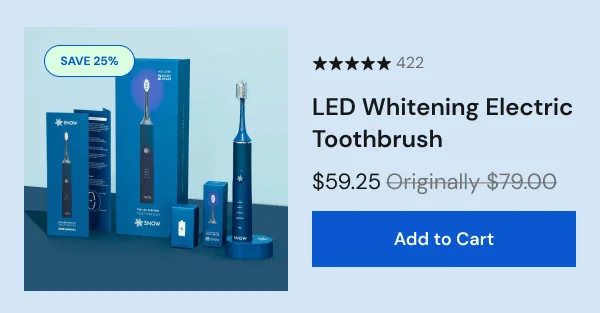 LED Whitening Electric Toothbrush [ADD TO CART]