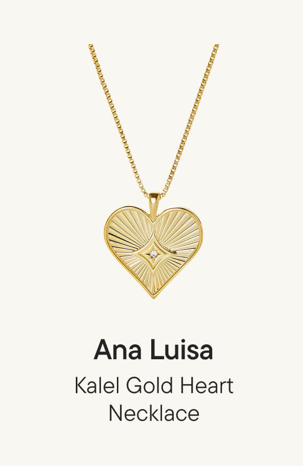 Kalel Gold Heart Necklace