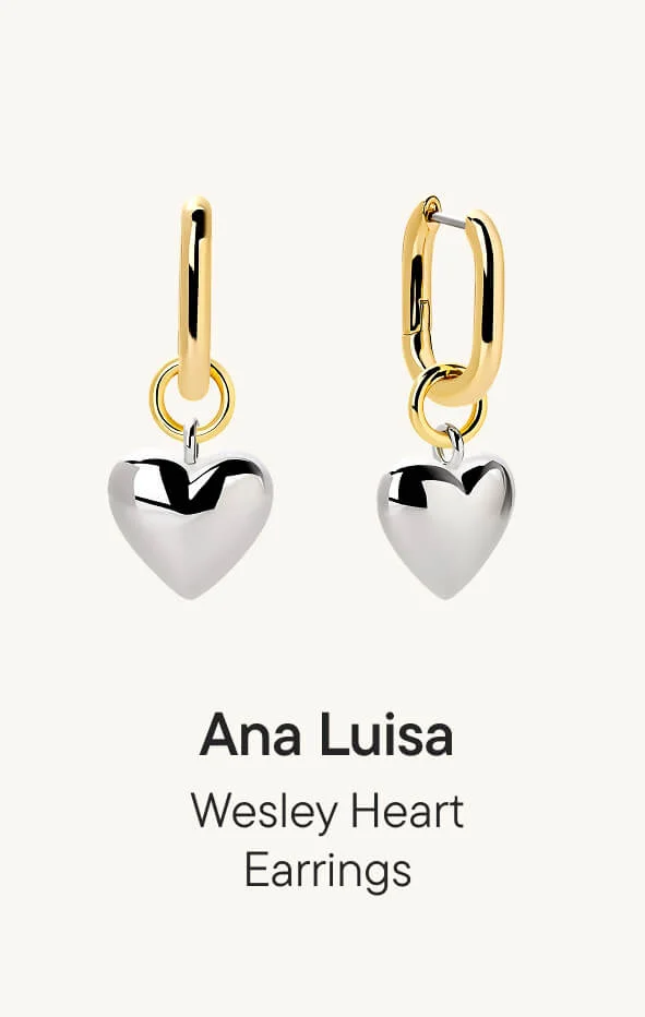 Wesley Heart Earrings