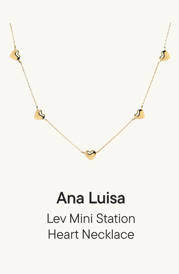 Lev Mini Station Heart Necklace