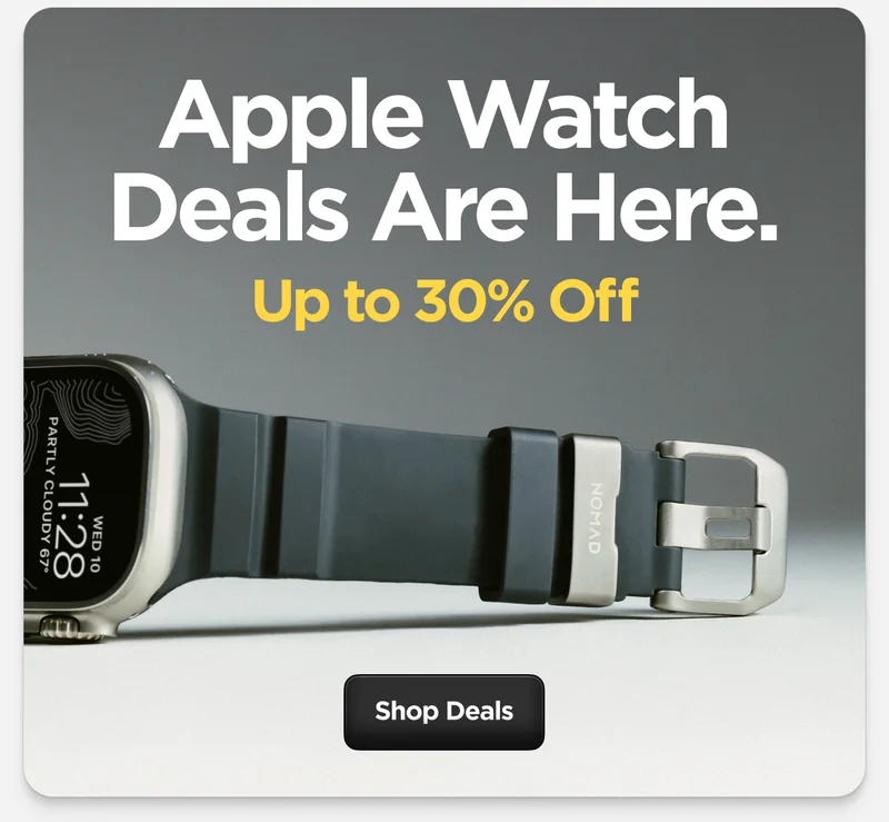 Apple Watch Deals are here. Up to 30% off. Shop Deals. Featuring Storm Rocky Point Band with Natural Apple Watch Ultra.