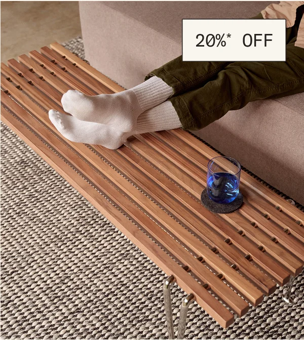 20%* off The Acton Slat Bench